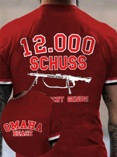 MG42 Maschinen gewehr bedrucktes Kurzarm-T-Shirt für Männer zartstils